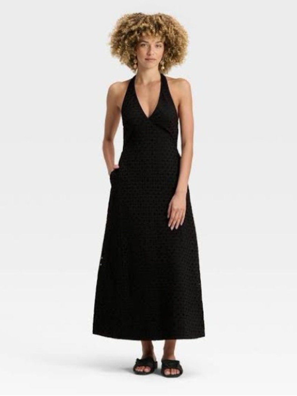 A New Day Eyelet A-line Maxi Dress
